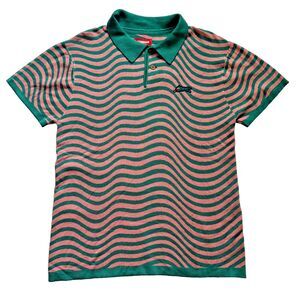 NWT 2023 BBC Ice cream Drippy Sweater Men’s M pink green wavy stripe Pharrell